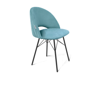Обеденный стул SHT-ST34-1 / SHT-S64 (голубая пастель/черный муар) в Салехарде