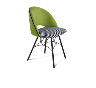 Обеденный стул SHT-ST34-3 / SHT-S100 (оливковый/гусиная лапка/черный муар) в Надыме