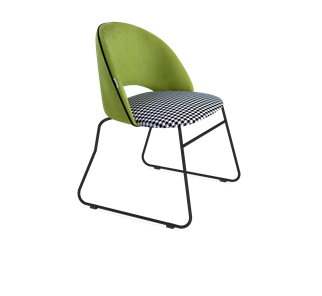 Обеденный стул SHT-ST34-3 / SHT-S167 (оливковый/гусиная лапка/черный муар) в Лабытнанги
