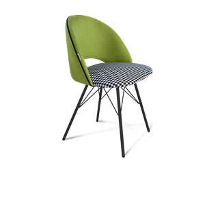 Обеденный стул SHT-ST34-3 / SHT-S37 (оливковый/гусиная лапка/черный муар) в Салехарде