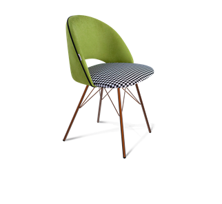 Обеденный стул SHT-ST34-3 / SHT-S37 (оливковый/гусиная лапка/медный металлик) в Салехарде