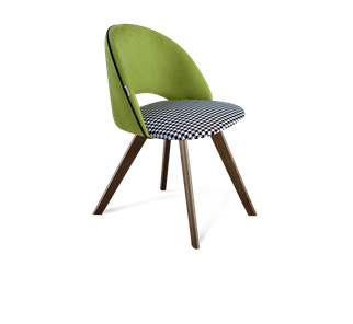 Обеденный стул SHT-ST34-3 / SHT-S39 (оливковый/гусиная лапка/темный орех) в Надыме