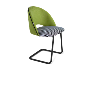 Обеденный стул SHT-ST34-3 / SHT-S45-1 (оливковый/гусиная лапка/черный муар) в Лабытнанги