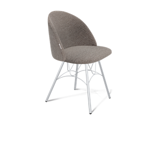 Обеденный стул SHT-ST35 / SHT-S100 (тростниковый сахар/хром лак) в Надыме