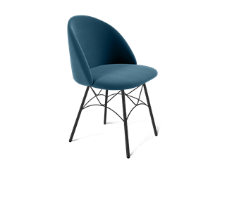 Обеденный стул SHT-ST35 / SHT-S107 (тихий океан/черный муар) в Салехарде - предосмотр