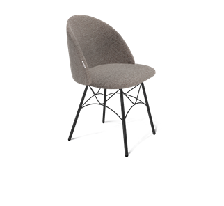 Обеденный стул SHT-ST35 / SHT-S107 (тростниковый сахар/черный муар) в Надыме