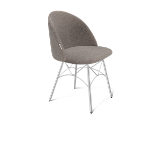 Обеденный стул SHT-ST35 / SHT-S107 (тростниковый сахар/хром лак) в Надыме