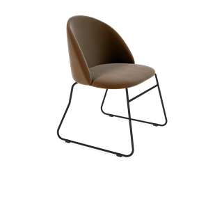 Обеденный стул SHT-ST35 / SHT-S167 (кофейный ликер/черный муар) в Лабытнанги