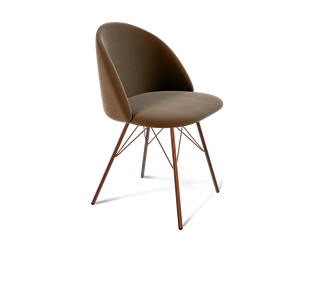 Обеденный стул SHT-ST35 / SHT-S37 (кофейный ликер/медный металлик) в Салехарде