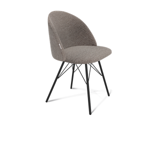 Обеденный стул SHT-ST35 / SHT-S37 (тростниковый сахар/черный муар) в Лабытнанги