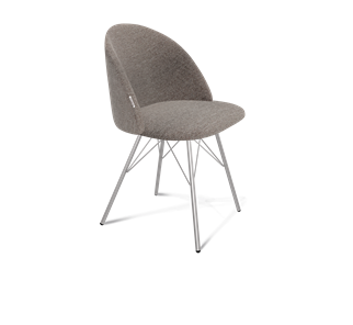 Обеденный стул SHT-ST35 / SHT-S37 (тростниковый сахар/хром лак) в Лабытнанги