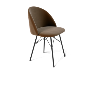 Обеденный стул SHT-ST35 / SHT-S64 (кофейный ликер/черный муар) в Салехарде