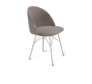 Обеденный стул SHT-ST35 / SHT-S64 (тростниковый сахар/хром лак) в Лабытнанги
