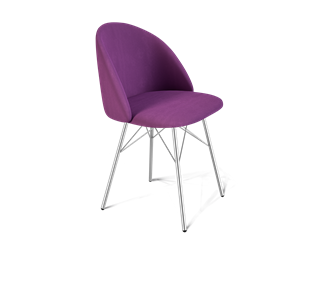 Обеденный стул SHT-ST35 / SHT-S64 (ягодное варенье/хром лак) в Надыме