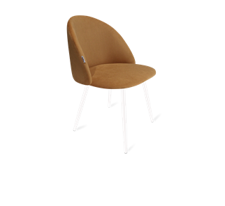Обеденный стул SHT-ST35 / SHT-S95-1 (горчичный/белый муар) в Салехарде