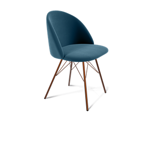 Обеденный стул SHT-ST35 / SHT-S37 (тихий океан/медный металлик) в Салехарде