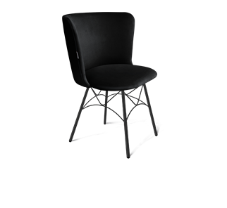 Обеденный стул SHT-ST36 / SHT-S107 (ночное затмение/черный муар) в Лабытнанги