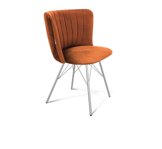 Обеденный стул SHT-ST36-1 / SHT-S37 (песчаная буря/хром лак) в Надыме