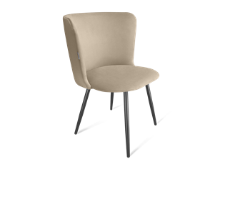 Обеденный стул SHT-ST36 / SHT-S95-1 (ванильный крем/черный муар) в Салехарде