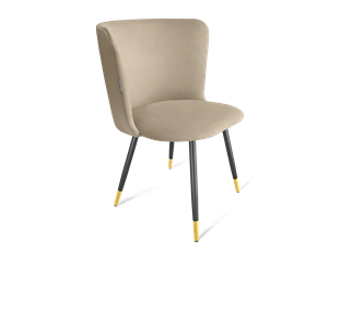 Обеденный стул SHT-ST36 / SHT-S95-1 (ванильный крем/черный муар/золото) в Салехарде