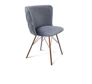 Обеденный стул SHT-ST36-3 / SHT-S37 (нейтральный серый/медный металлик) в Салехарде
