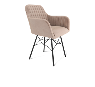 Обеденный стул SHT-ST38-1 / SHT-S107 (латте/черный муар) в Надыме