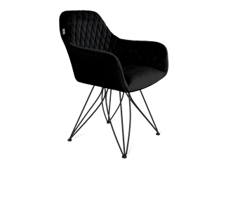 Обеденный стул SHT-ST38 / SHT-S113 (ночное затмение/черный муар) в Надыме