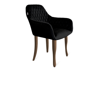 Обеденный стул SHT-ST38 / SHT-S122 (ночное затмение/темный орех/черный муар) в Новом Уренгое