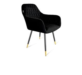 Обеденный стул SHT-ST38 / SHT-S95-1 (ночное затмение/черный муар/золото) в Лабытнанги