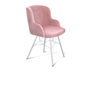 Обеденный стул SHT-ST39 / SHT-S100 (пыльная роза/хром лак) в Лабытнанги