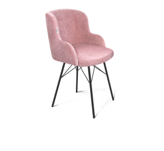 Обеденный стул SHT-ST39 / SHT-S64 (пыльная роза/черный муар) в Надыме
