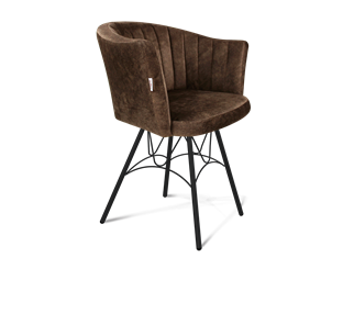 Обеденный стул SHT-ST42-1 / SHT-S100 (кофейный трюфель/черный муар) в Муравленко