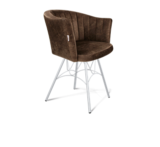 Обеденный стул SHT-ST42-1 / SHT-S100 (кофейный трюфель/хром лак) в Новом Уренгое