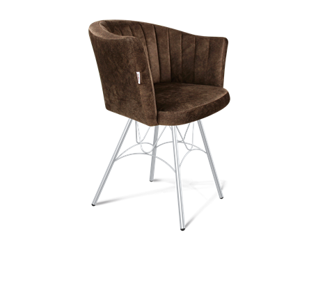 Обеденный стул SHT-ST42-1 / SHT-S100 (кофейный трюфель/хром лак) в Салехарде - изображение