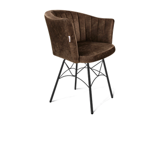 Обеденный стул SHT-ST42-1 / SHT-S107 (кофейный трюфель/черный муар) в Салехарде