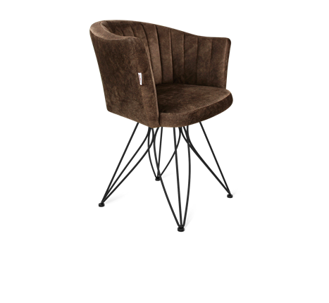 Обеденный стул SHT-ST42-1 / SHT-S113 (кофейный трюфель/черный муар) в Салехарде - изображение