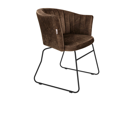 Обеденный стул SHT-ST42-1 / SHT-S167 (кофейный трюфель/черный муар) в Салехарде - изображение