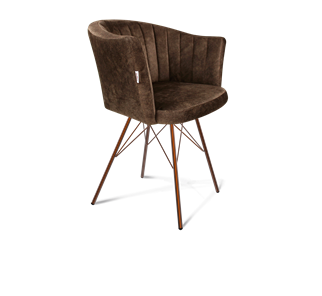 Обеденный стул SHT-ST42-1 / SHT-S37 (кофейный трюфель/медный металлик) в Новом Уренгое