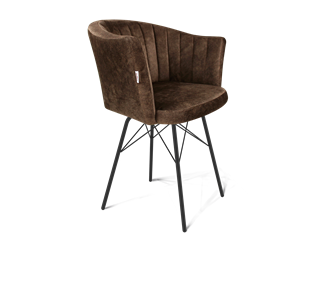 Обеденный стул SHT-ST42-1 / SHT-S64 (кофейный трюфель/черный муар) в Новом Уренгое
