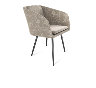 Обеденный стул SHT-ST43-1 / SHT-S95-1 (карамельный латте/черный муар) в Салехарде