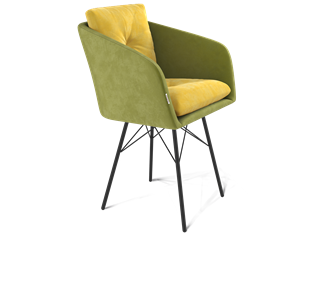 Обеденный стул SHT-ST43-2 / SHT-S64 (фисташковый десерт/черный муар) в Надыме