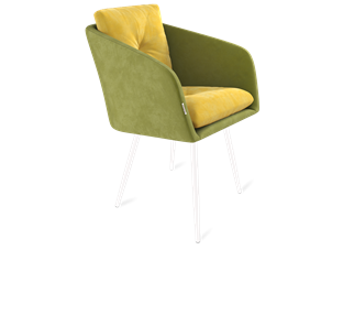 Обеденный стул SHT-ST43-2 / SHT-S95-1 (фисташковый десерт/белый муар) в Салехарде