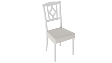 Обеденный стул Сити 3 (Белый матовый/тк № 110) в Тарко-Сале