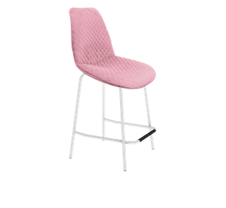 Полубарный стул SHT-ST29-С22 / SHT-S29P-1 (розовый зефир/белый муар) в Салехарде