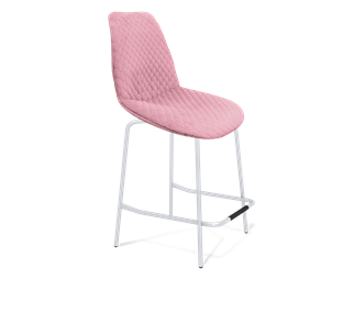 Полубарный стул SHT-ST29-С22 / SHT-S29P-1 (розовый зефир/хром лак) в Новом Уренгое