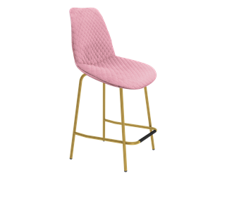 Полубарный стул SHT-ST29-С22 / SHT-S29P-1 (розовый зефир/золото) в Салехарде