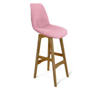 Полубарный стул SHT-ST29-С22 / SHT-S65-1 (розовый зефир/светлый орех) в Салехарде