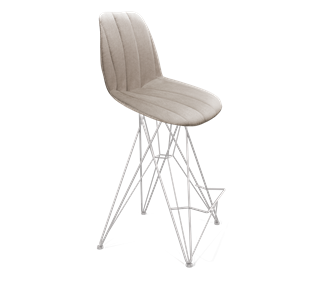 Полубарный стул SHT-ST29-С22 / SHT-S66-1 (лунный камень/хром лак) в Салехарде