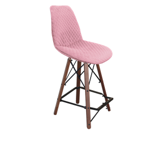 Полубарный стул SHT-ST29-С22 / SHT-S80-1 (розовый зефир/темный орех/черный) в Салехарде