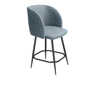Полубарный стул SHT-ST33 / SHT-S148-1 (синий лед/черный муар/золото) в Салехарде